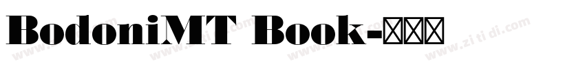 BodoniMT Book字体转换 BodoniMT Book字体转换